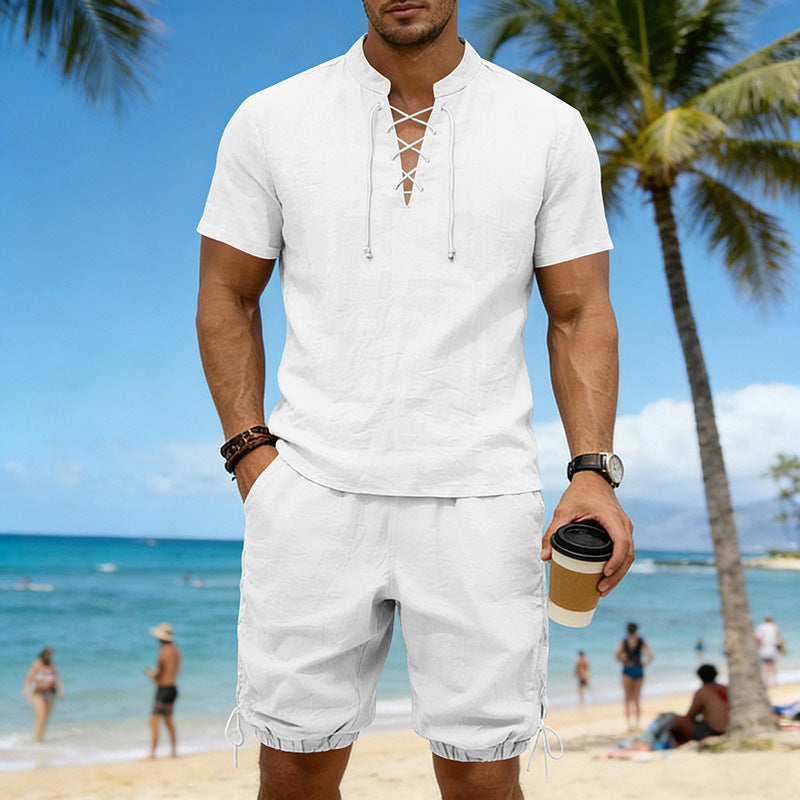 Summer Hip-Hop High-Street Men's Short-Sleeve Viral Finds Hub