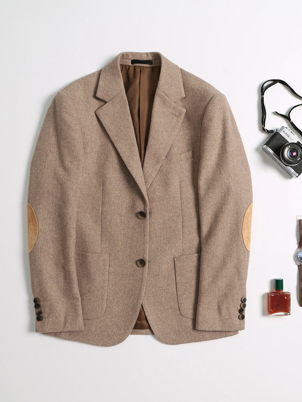 Retro Light Khaki European Style Casual Single Suit Viral Finds Hub