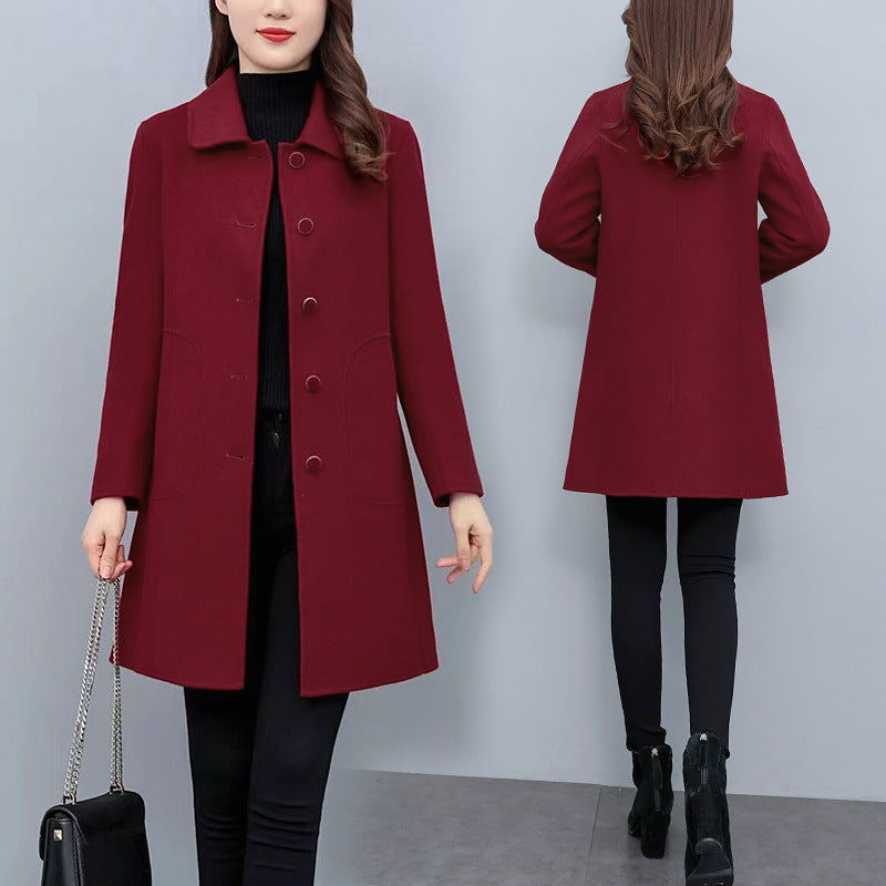 Autumn And Winter Woolen Coat Women Viral Finds Hub