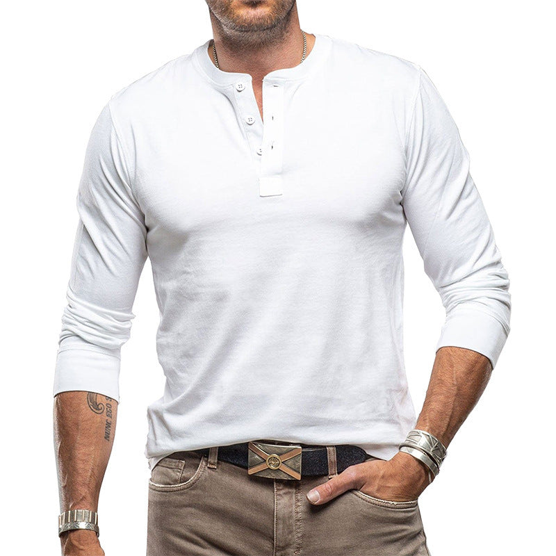 Men's Fashionable Pure Cotton Crewneck Long-Sleeve Viral Finds Hub