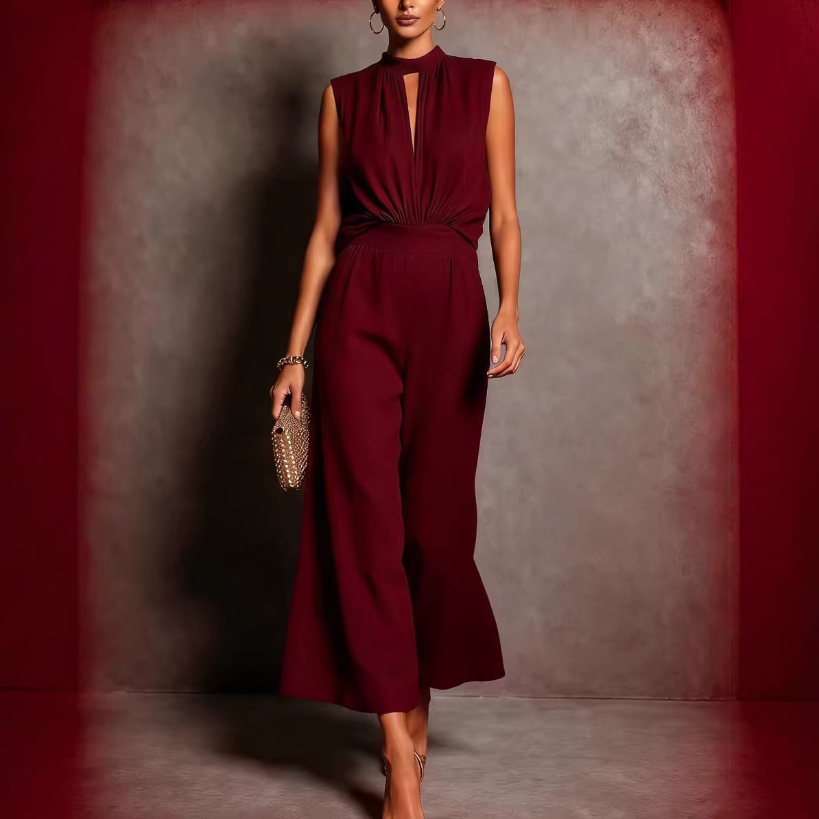 New Womens Elegant Sleeveless Two-piece Set Viral Finds Hub
