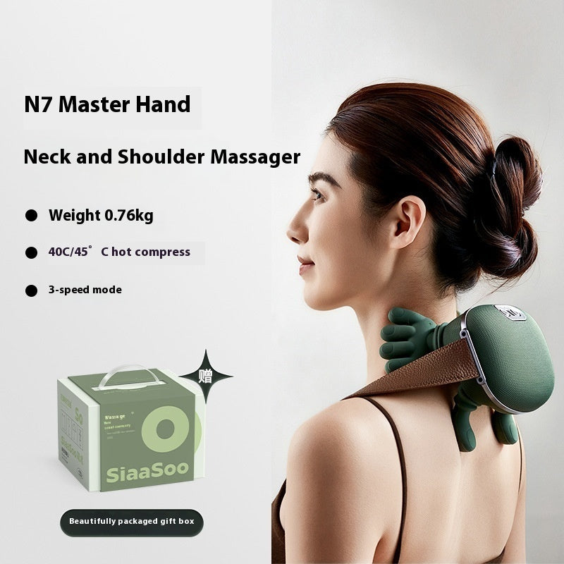 Electric Neck And Shoulder Muscle Massager Wireless Shoulder And Back Kneading Massage Shawl Neck Masajeador Relax Pain Relief Viral Finds Hub
