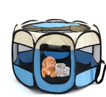 Folding Octagonal Pet Fence Oxford Cloth Cat And Dog Kennel Viral Finds Hub