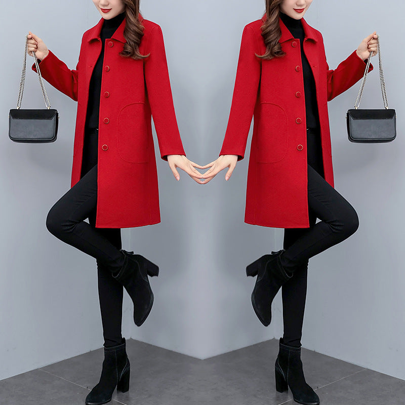 Autumn And Winter Woolen Coat Women Viral Finds Hub