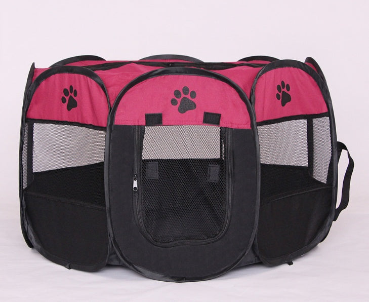 Folding Octagonal Pet Fence Oxford Cloth Cat And Dog Kennel Viral Finds Hub