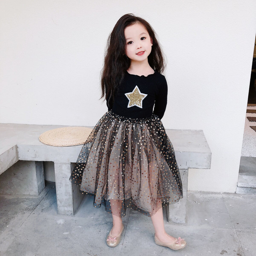 Girls' Dresses  New Children'S Skirts  Super Western Princess Dresses  Star Fluffy Mesh Skirts Viral Finds Hub