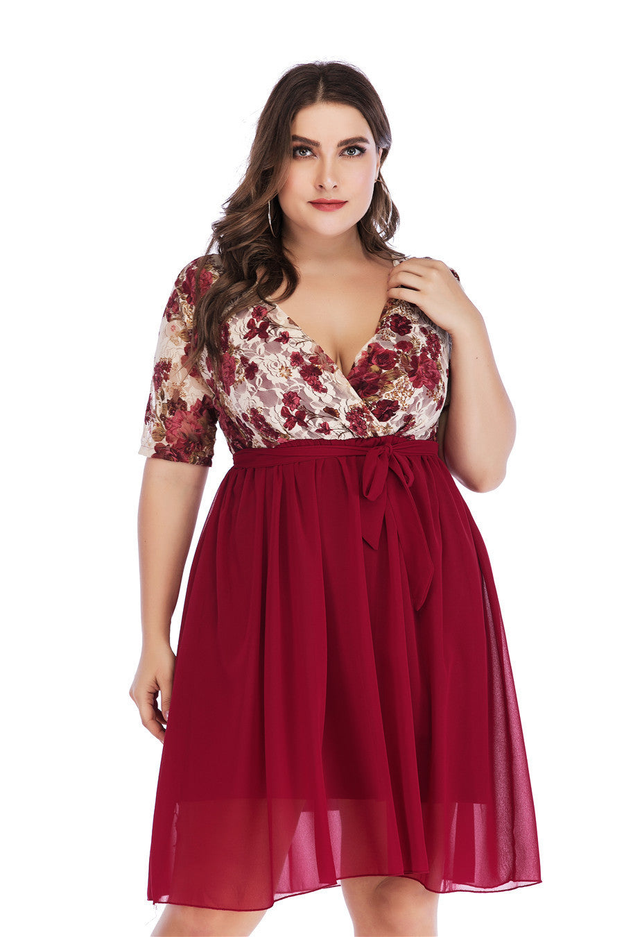 Fat Lady Lady Dress Women Short Sleeve Evening Gown Fat Dress 5XL Viral Finds Hub