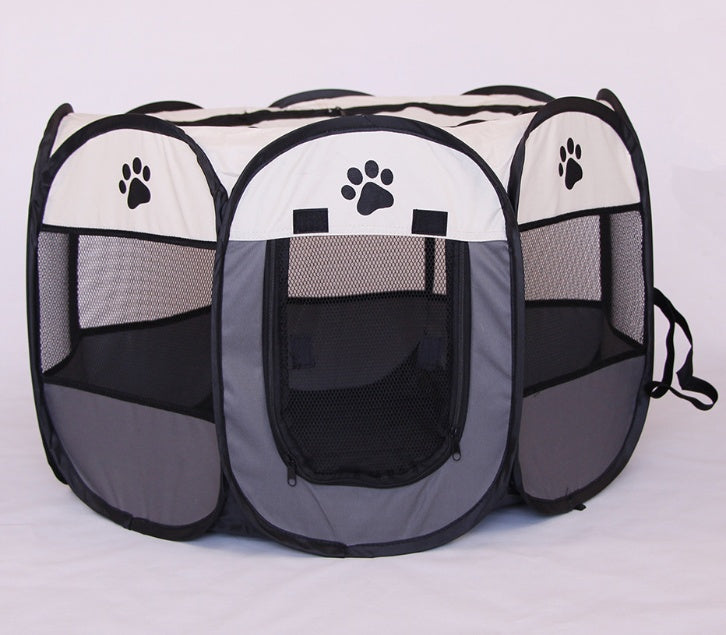 Folding Octagonal Pet Fence Oxford Cloth Cat And Dog Kennel Viral Finds Hub