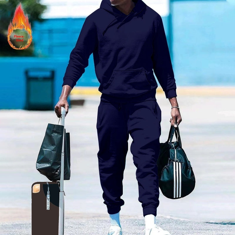 Men's Loose-Fit Two-Piece Sports Sweatshirt Set Viral Finds Hub