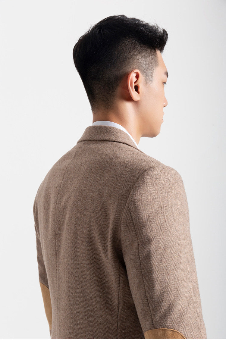 Retro Light Khaki European Style Casual Single Suit Viral Finds Hub