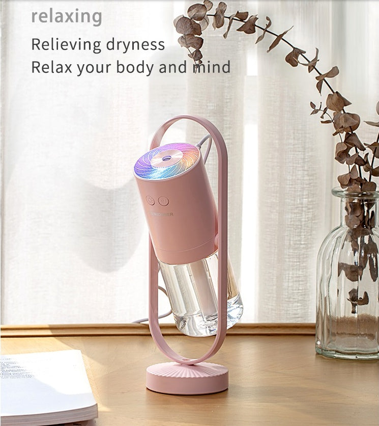 Magic Shadow USB Air Humidifier For Home With Projection Night Lights Ultrasonic Car Mist Maker Mini Office Air Purifier Viral Finds Hub