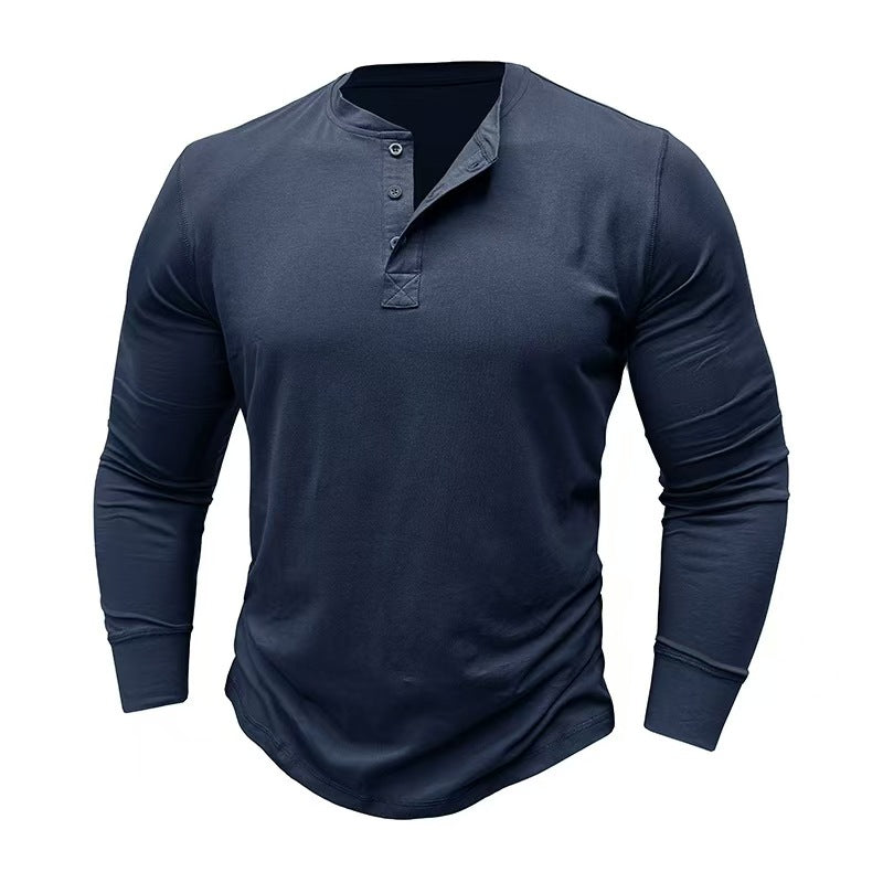 Men's Fashionable Pure Cotton Crewneck Long-Sleeve Viral Finds Hub
