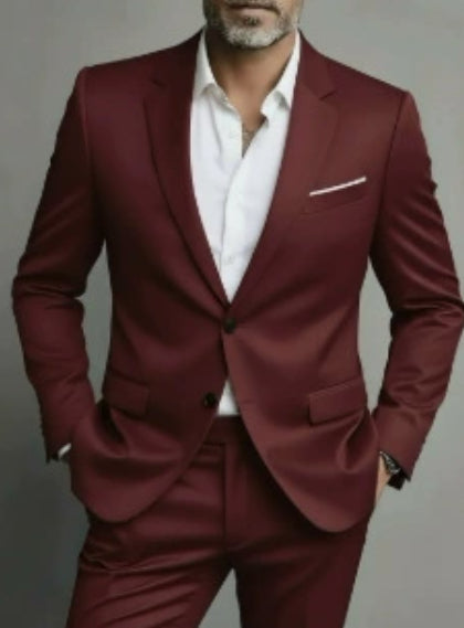 Men's Business-Casual Two-Piece Suit Set Viral Finds Hub