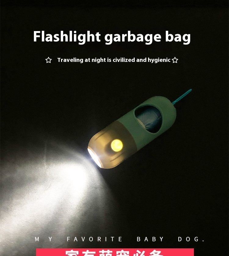 Led Light Pet Waste Bag Dispenser For Dogs Cats Dog Poop Scooper Bags Waste Bags Holder Dispensers Pet Clean Accessories Viral Finds Hub