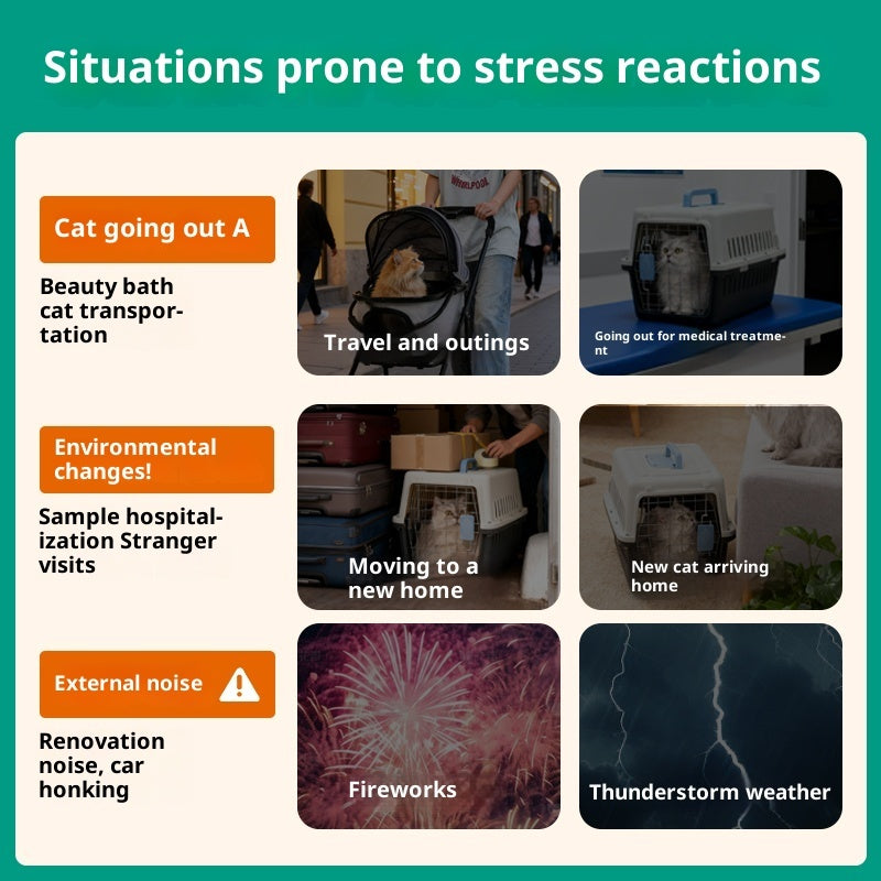 Cat Anti-stress Soothing And Calming Pheromone For Outings Viral Finds Hub