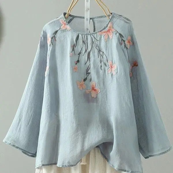 Embroidered Sun-Protective Long-Sleeve Shirt For Women Viral Finds Hub