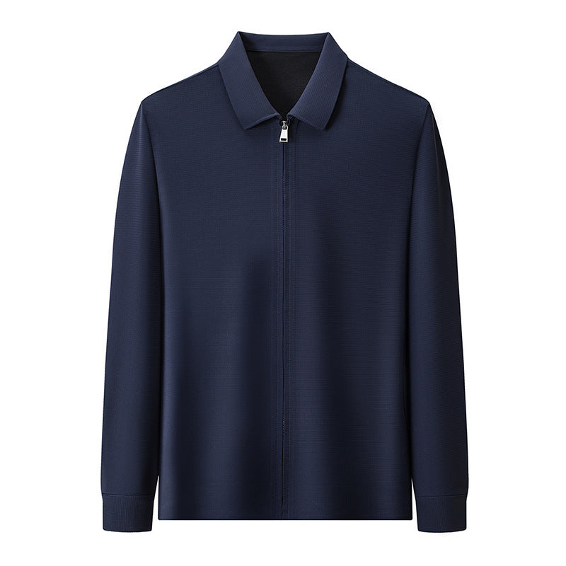 Autumn New Lapel Zip-up Cardigan Coat Jacket Trendy Trousers Mens Two-piece Set Viral Finds Hub
