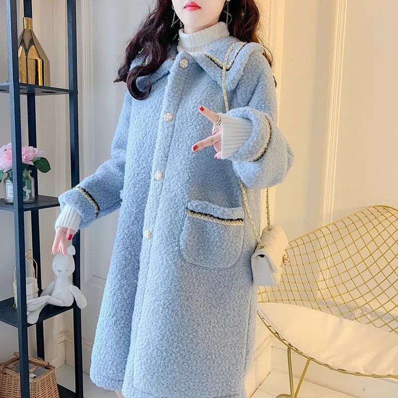 Mid-length Versatile Lamb Wool Women's Coat For Petite Viral Finds Hub
