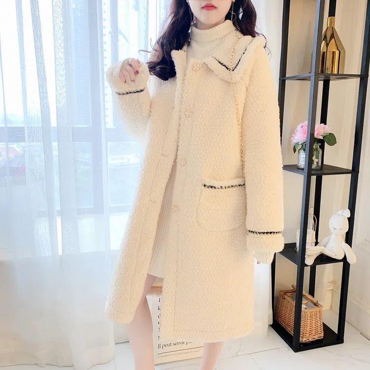 Mid-length Versatile Lamb Wool Women's Coat For Petite Viral Finds Hub