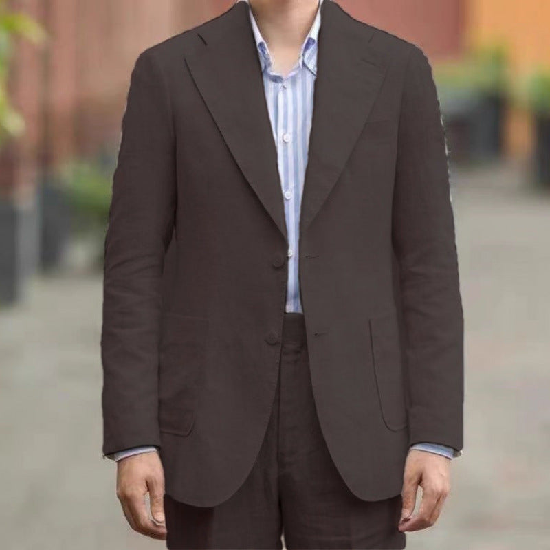 Retro Neapolitan Casual Solid-Colored Slim-Fit Blazer Viral Finds Hub