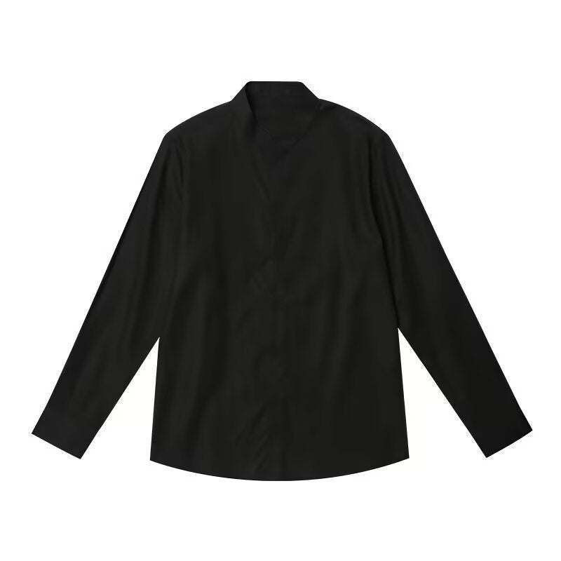 Casual Chinese-style Artistic Long-sleeve Mandarin-collar Shirt Viral Finds Hub