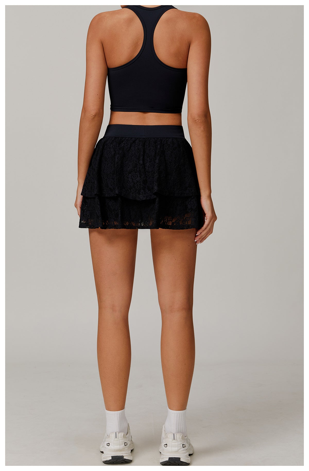 Lace Nude Feel Yoga Skirts Mesh Breathable Exercise Skirt Viral Finds Hub