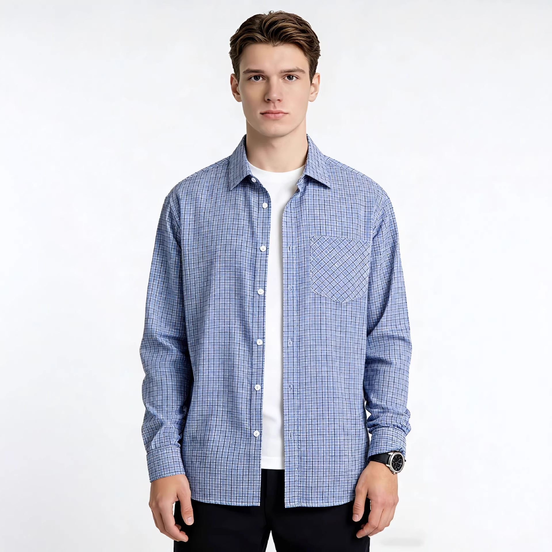 Men's Business-Casual Multi-Color Lapel Shirt Viral Finds Hub