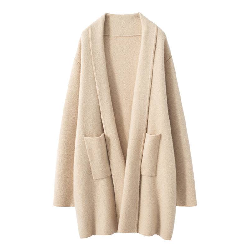 Fall Winter Fashion Mid-length Knitted Coat For Women Viral Finds Hub