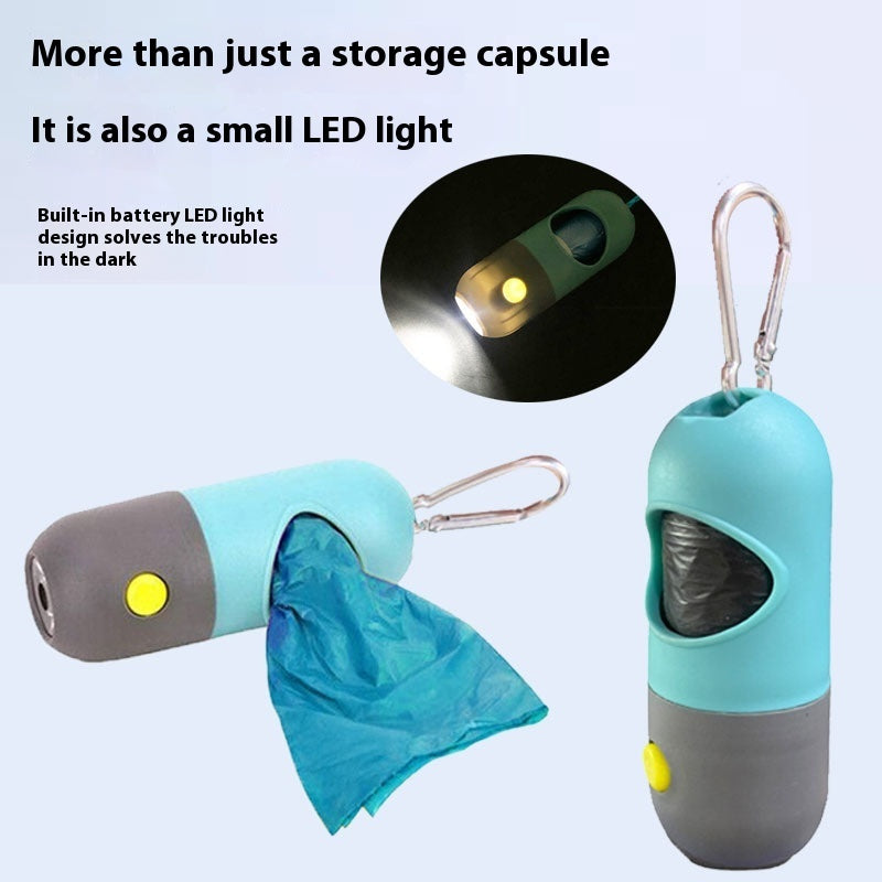 Led Light Pet Waste Bag Dispenser For Dogs Cats Dog Poop Scooper Bags Waste Bags Holder Dispensers Pet Clean Accessories Viral Finds Hub