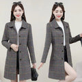 Middle-aged Mother Ladies Autumn Clothes Plaid Woolen Coat Viral Finds Hub