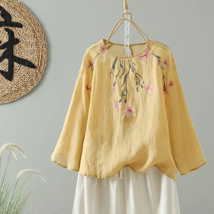 Embroidered Sun-Protective Long-Sleeve Shirt For Women Viral Finds Hub