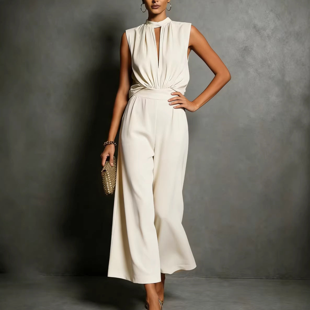 New Womens Elegant Sleeveless Two-piece Set Viral Finds Hub
