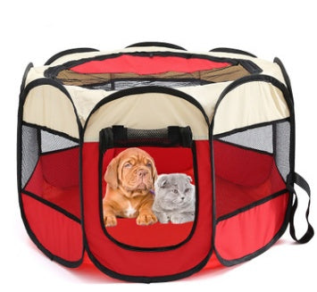 Folding Octagonal Pet Fence Oxford Cloth Cat And Dog Kennel Viral Finds Hub