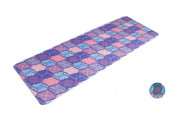 1.5mm Natural Rubber Slip-resistant Yoga Mats Yoga Blanket Folding Fitness Mat High Temperature Travel Printing Mats Viral Finds Hub