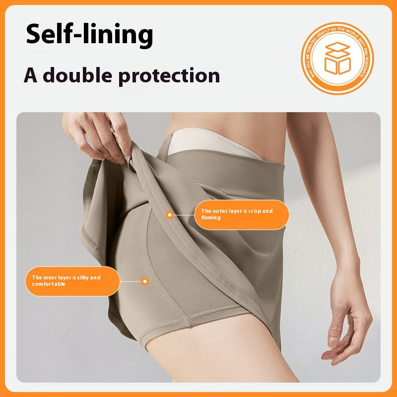 Quick-drying Anti-exposure Running Fitness Fake Skirts Viral Finds Hub