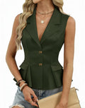 Women's Bow-tie Button V-Neck Suit Vest Viral Finds Hub