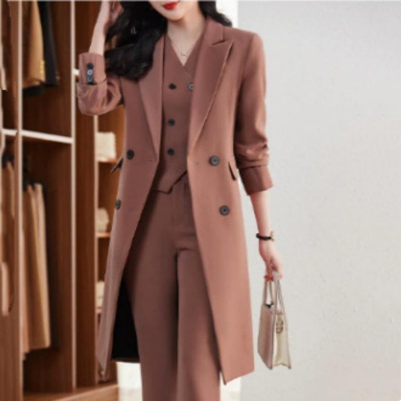 Elegant Autumn Winter Professional-Look Suit Three-Piece Set For Women Viral Finds Hub