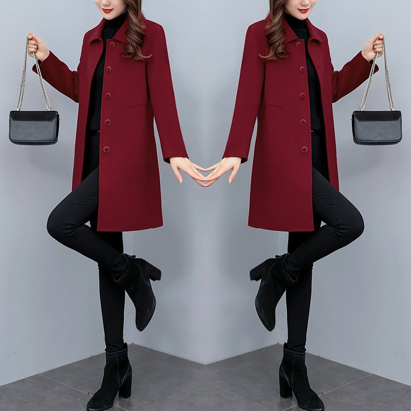 Autumn And Winter Woolen Coat Women Viral Finds Hub