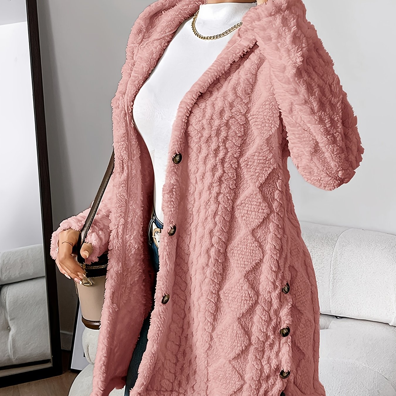 Women's Winter Long Hooded Cardigan Coat Viral Finds Hub