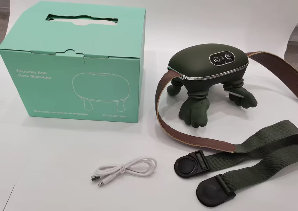 Electric Neck And Shoulder Muscle Massager Wireless Shoulder And Back Kneading Massage Shawl Neck Masajeador Relax Pain Relief Viral Finds Hub