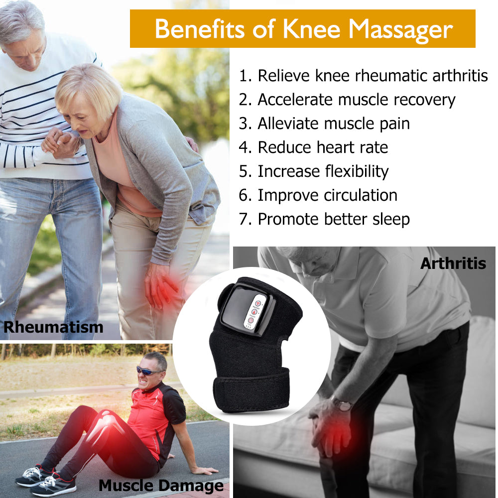 Electric Infrared Heating Knee Massager Wrap Elbow Joint Support Vibration Therapy Physiotherapy Machine Pain Relief Massageador Viral Finds Hub