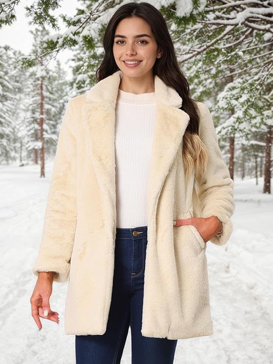 Women's Imitation Otter Rabbit Fur Grass Medium Long Suit Collar Coat Viral Finds Hub