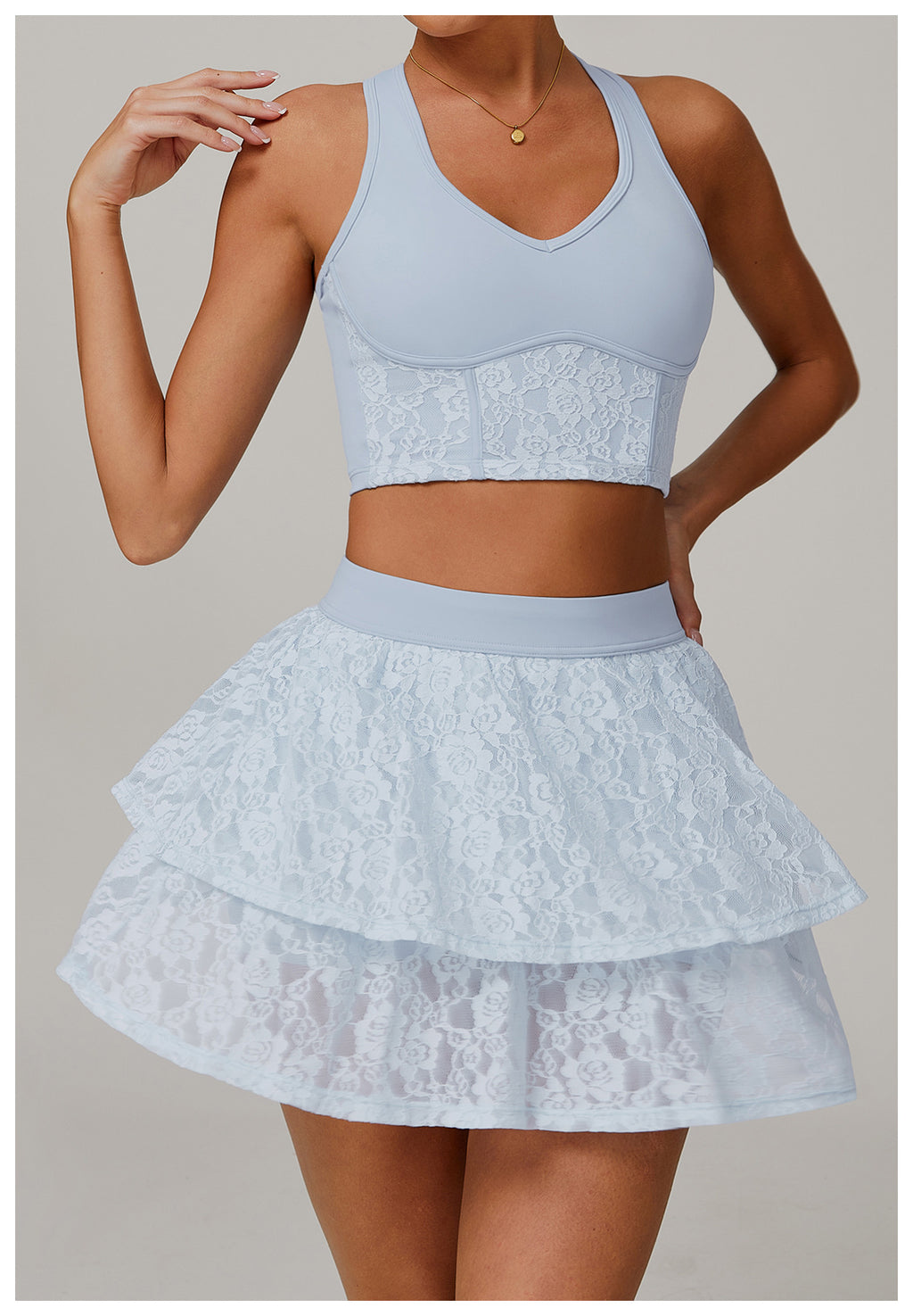 Lace Nude Feel Yoga Skirts Mesh Breathable Exercise Skirt Viral Finds Hub