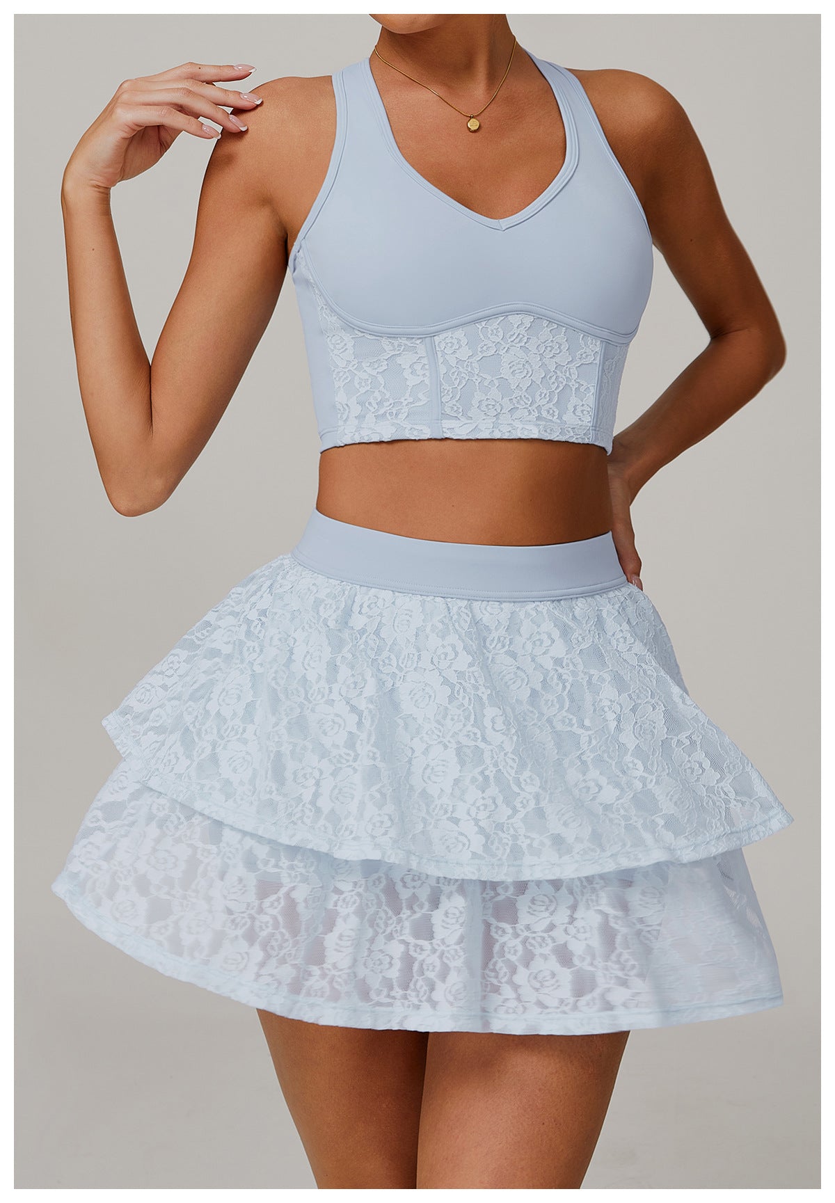 Lace Nude Feel Yoga Skirts Mesh Breathable Exercise Skirt Viral Finds Hub