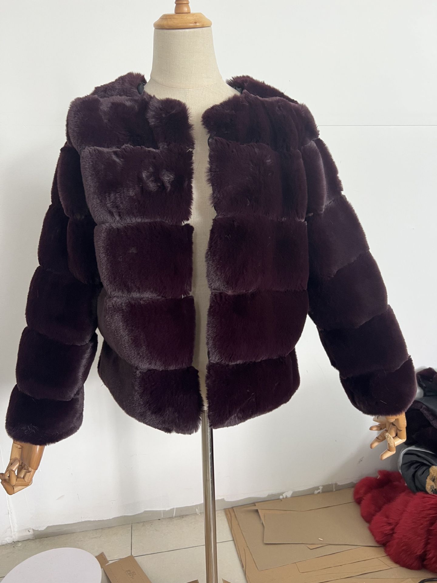 Women's Coat Fox Horizontal Stitching Artificial Fur Viral Finds Hub