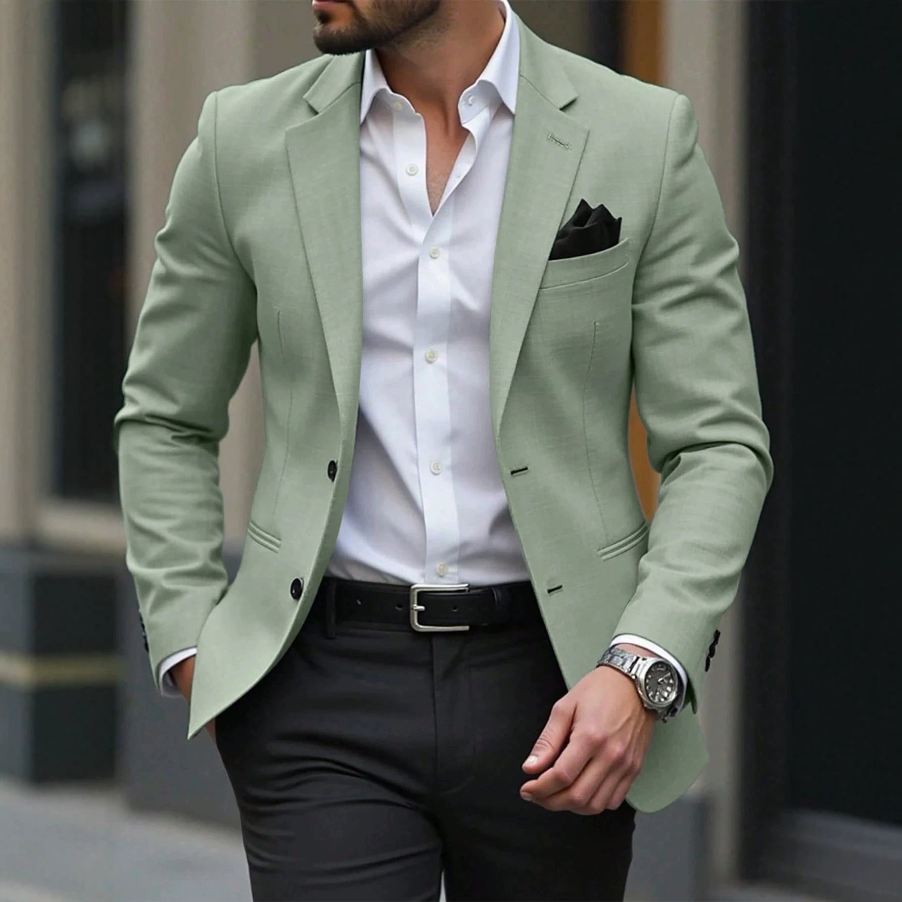 Men's Casual Light Business Suit Jacket Viral Finds Hub
