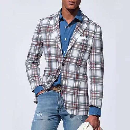 Business-Casual Printed Blazer With Double Buttons Viral Finds Hub