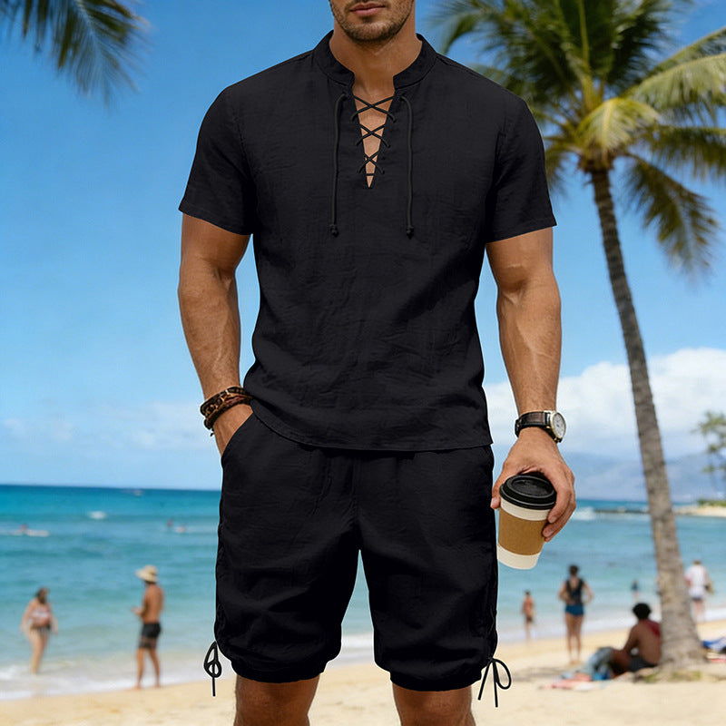 Summer Hip-Hop High-Street Men's Short-Sleeve Viral Finds Hub