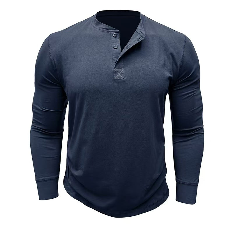 Men's Fashionable Pure Cotton Crewneck Long-Sleeve Viral Finds Hub