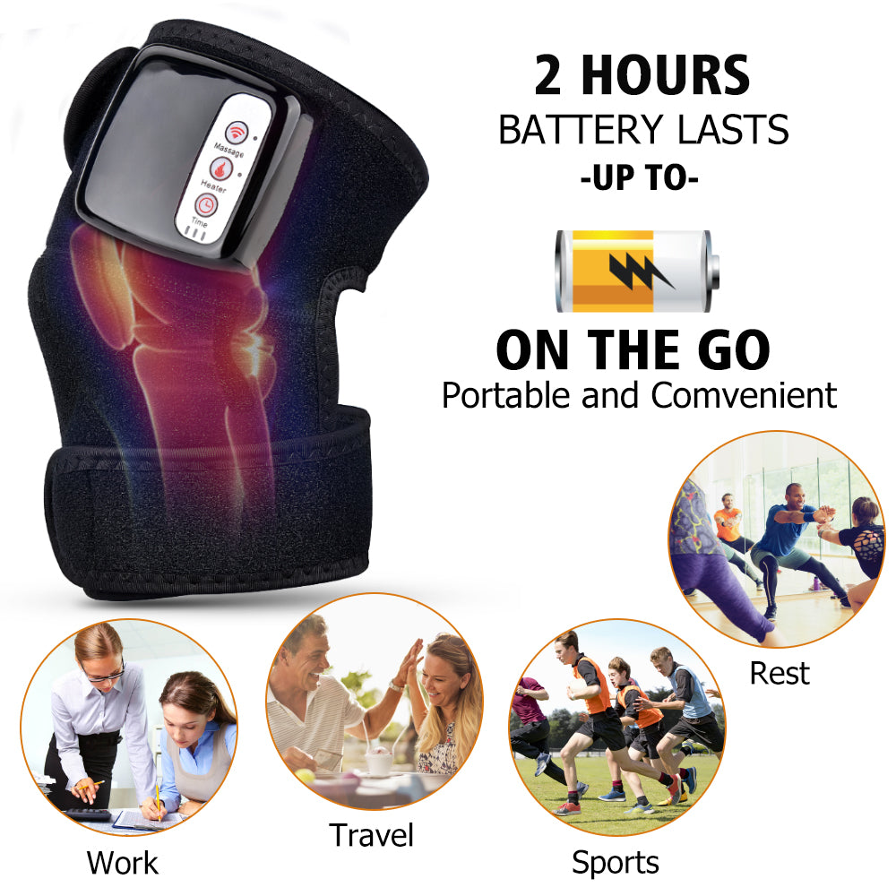 Electric Infrared Heating Knee Massager Wrap Elbow Joint Support Vibration Therapy Physiotherapy Machine Pain Relief Massageador Viral Finds Hub
